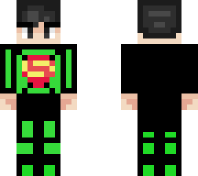 green 3d superman