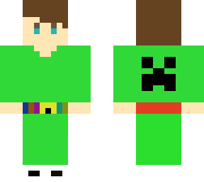 green creeper pj with belt