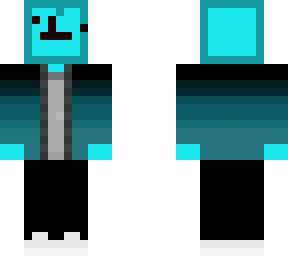 me in jacket black to teal fade (light blue ver.)