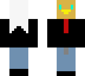 old chicken dude with suit