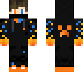 orange and blue neon