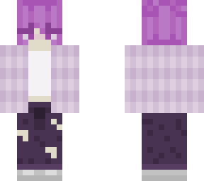 purple plaid girl space buns