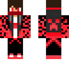red jacket cool boy herobrine