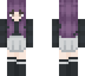 simple purple hair
