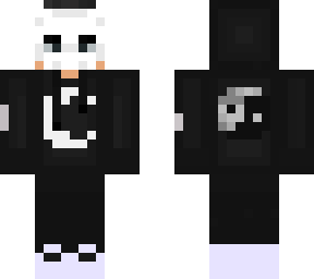 skull mask, hoodie, moon dude