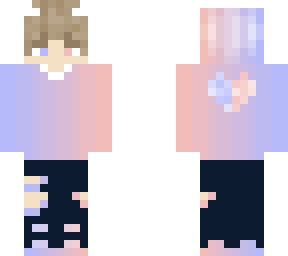 white demon in pastel hoodie