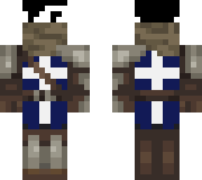 blue and white knight