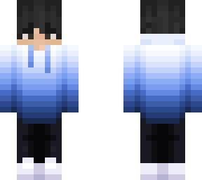 Boy With Blue Hoodie Slim Minecraft Skin