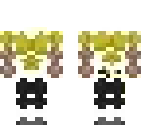 buff yellow steve skin by:hyouka299
