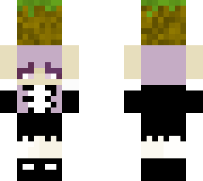 chica maid y bloque de tierra
