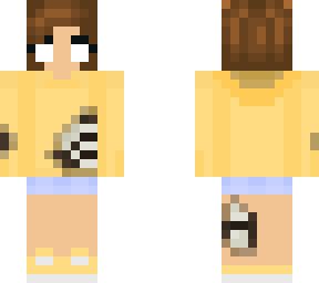 decaying yellow hoodie girl
