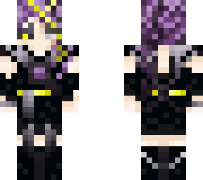 glitched ender girld yellow