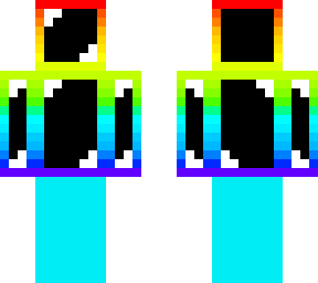 rainbow glossy frozen legs