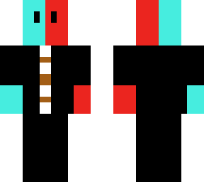 bluae and red man