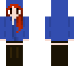blue hoodie