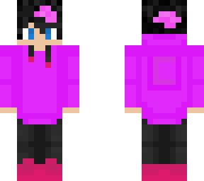 crystal pink hoodie with lines