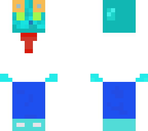 Glow Squid Scientist Minecraft Skin