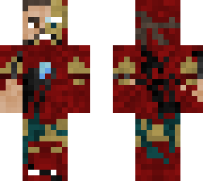 iron man with suit falling apart