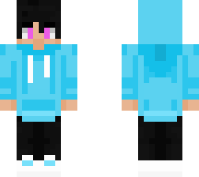light blue hoodie