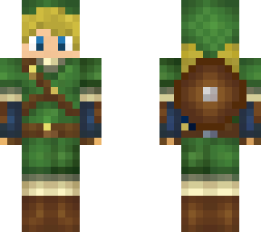 link charakter with shield