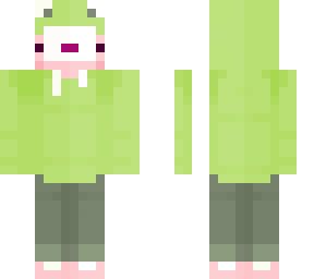 axolotl in a frog hoodie (cute)