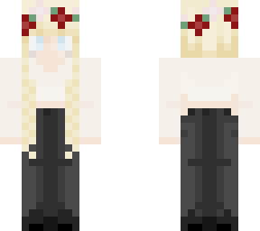 blonde flower crown