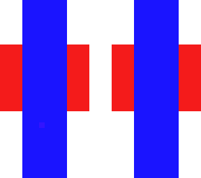 blue and red