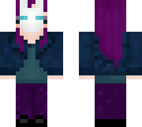 bunny masked person