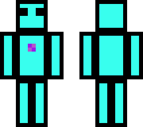 cyan cartoony skin
