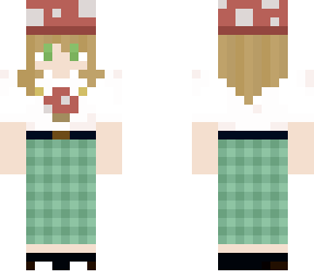 mushroom blonde girl