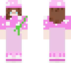 mushroom girl pink/chica hongo rosa