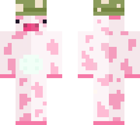 pink cow with green mushroom :)