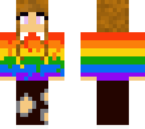 rainbow drip girl