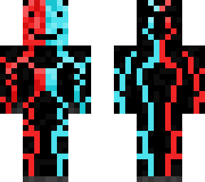 Red and Blue | Minecraft Skin