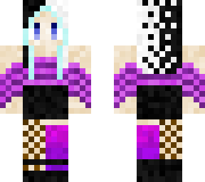 black and white hair girl