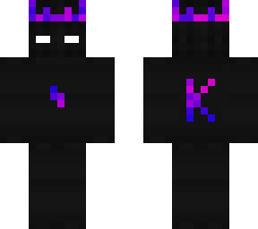 Black LED Skin with letter K | Minecraft Skin