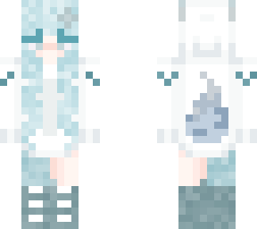 blue arctic fox girl