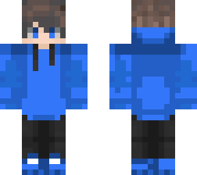 blue hoodie