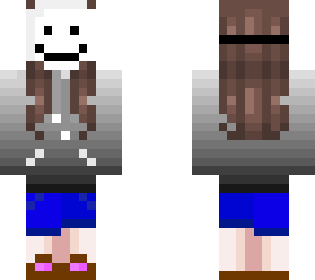 cute girl with billys mask