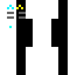 just my proflie i made / black and white cat with one blue fur