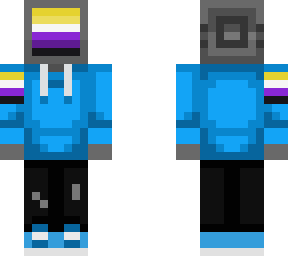 nonbinary tv head- pride tv head series