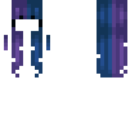 purple & blue girl hair base