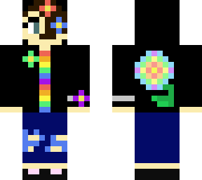 rainbow flower girl
