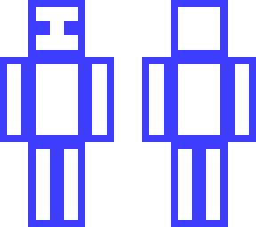 red and blue ghost skin
