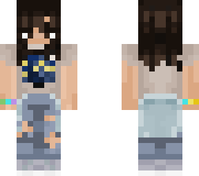 ripped jeans girl! | starry night shirt! | nike!