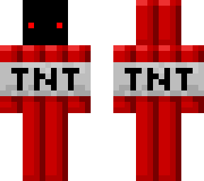 tnt minecraft skin (sorry about the red eyes)