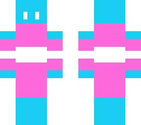 trans flag skin