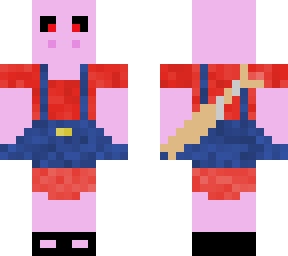 ~stylized penny pig with bat~
