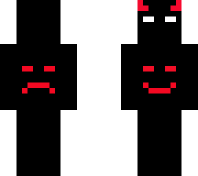 black with red demon