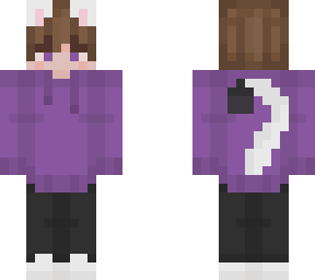 cat boy purple | Minecraft Skin